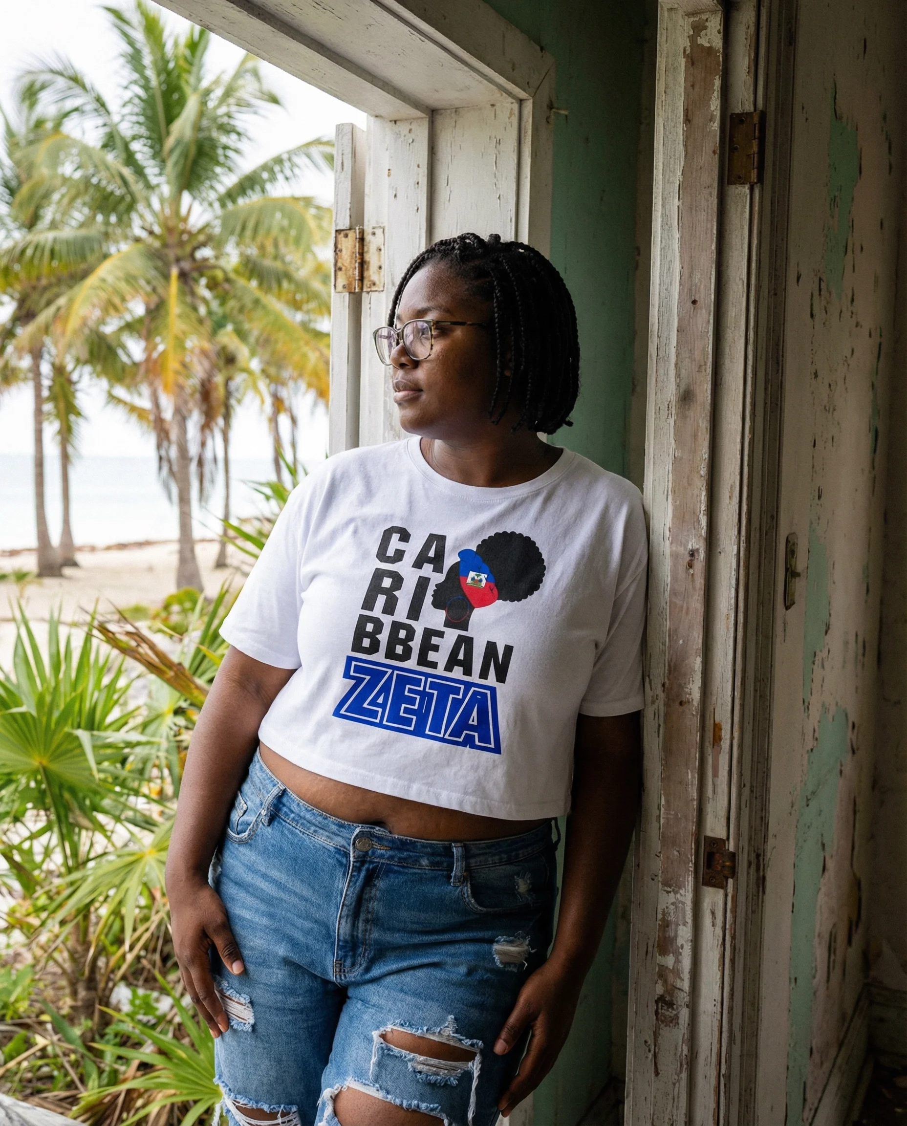 Caribbean Heritage Crop Top (Haiti)