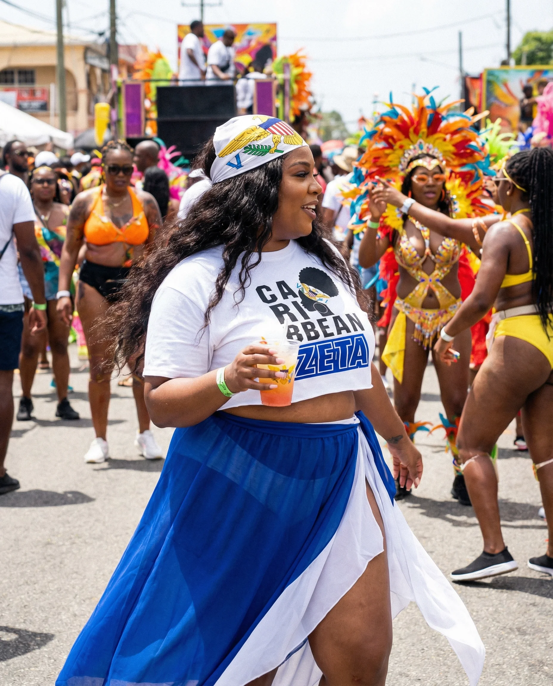 Caribbean Heritage Crop Top (USVI)