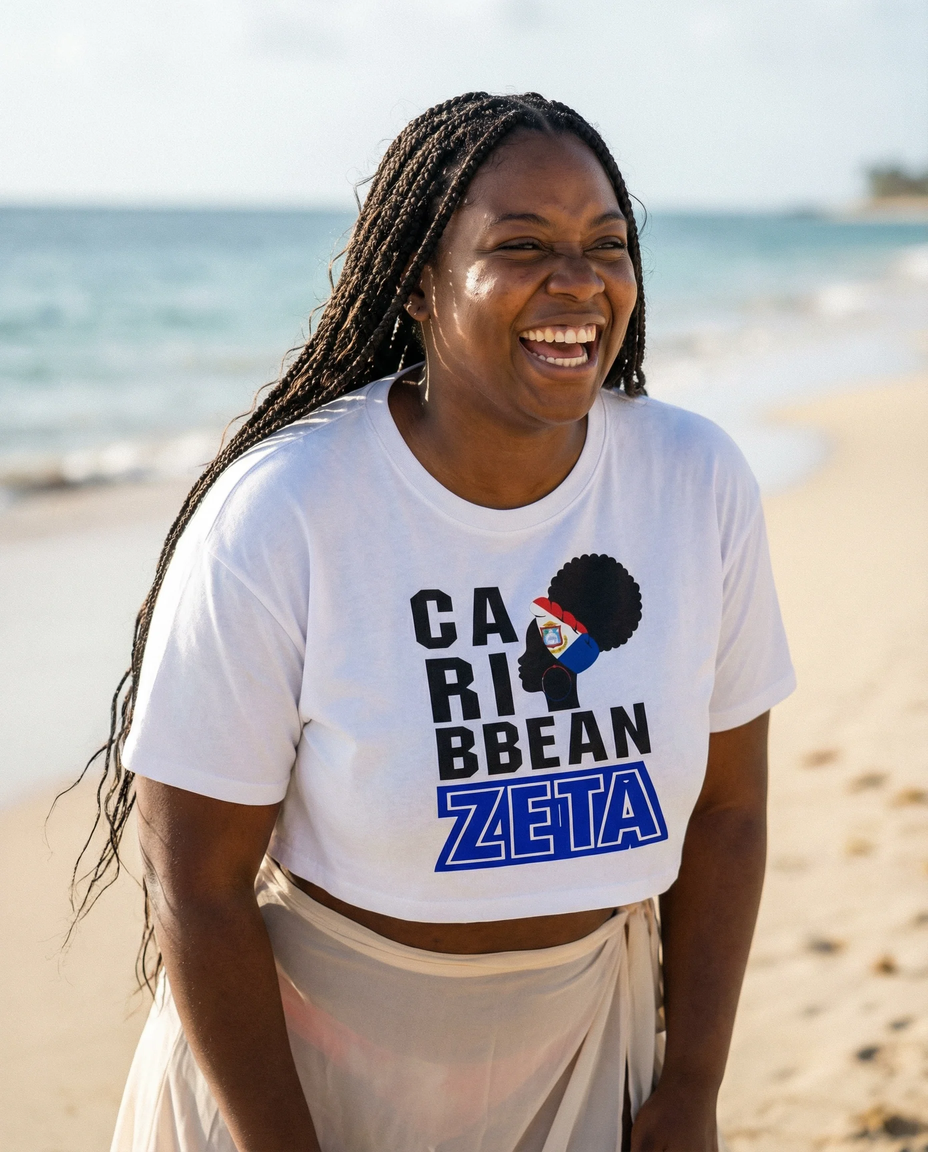 Caribbean Heritage Crop Top (Saint Martin)