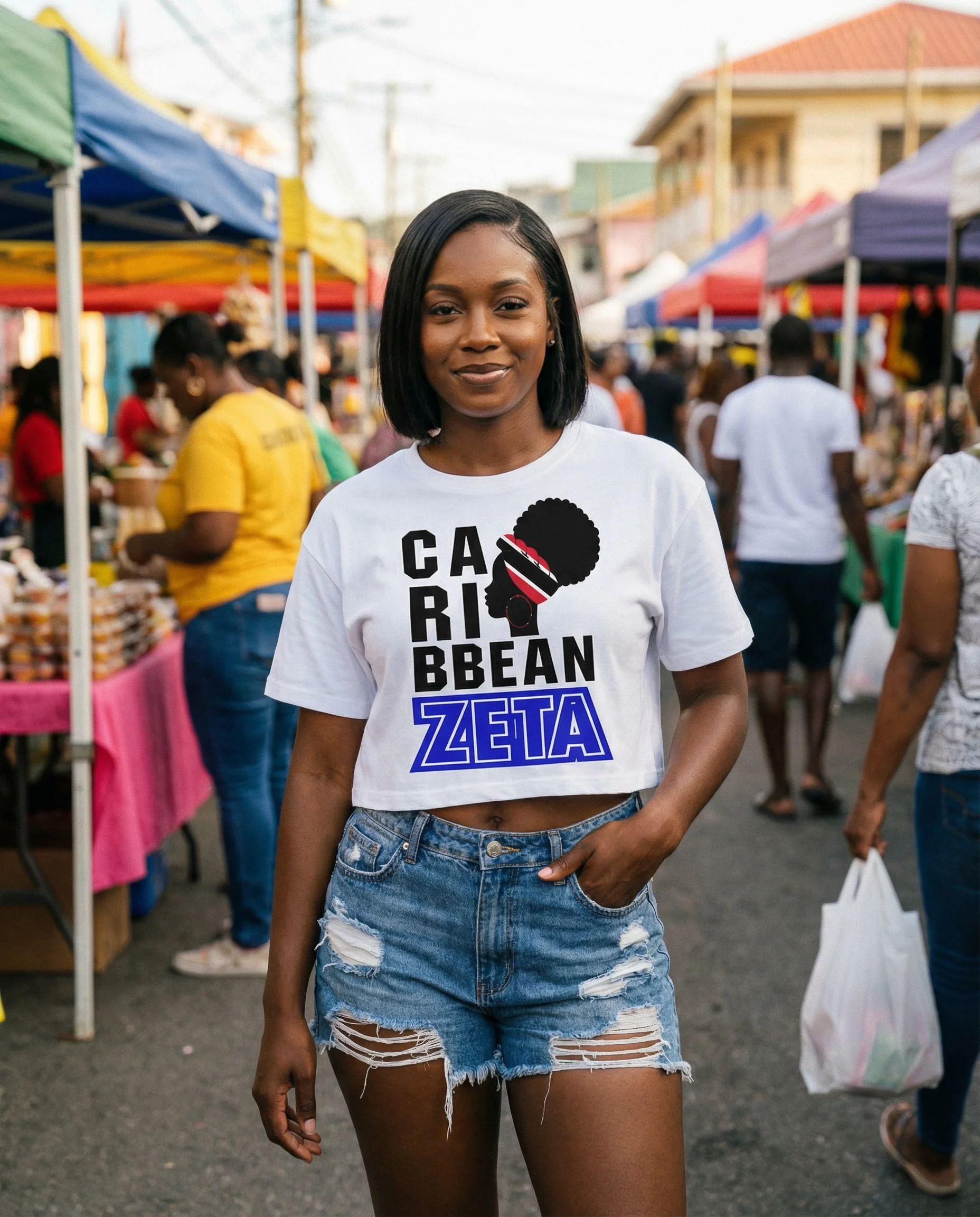 Caribbean Heritage Crop Top (Trinidad & Tobago)