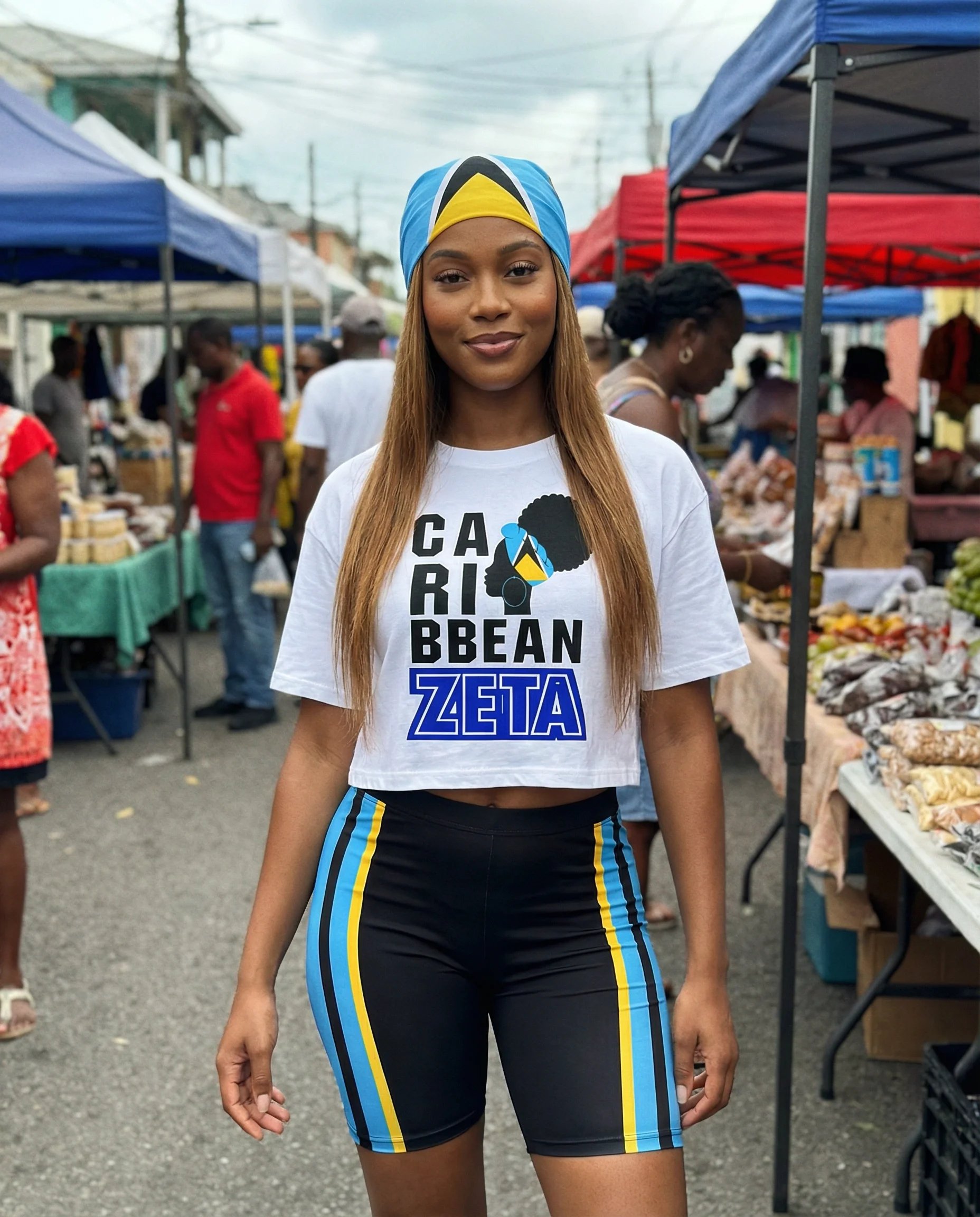 Caribbean Heritage Crop Top (Saint Lucia)