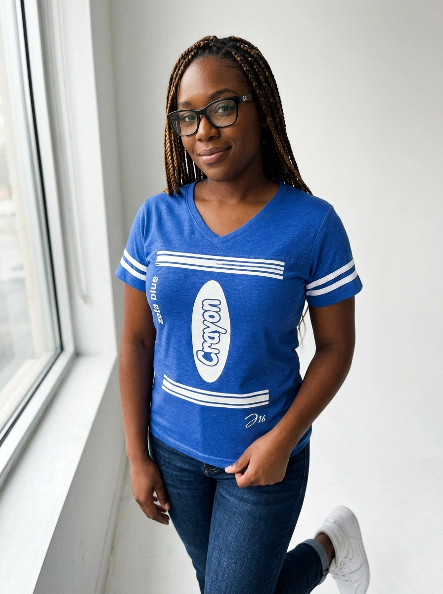 "Crayon Color Zeta Blue" Jersey