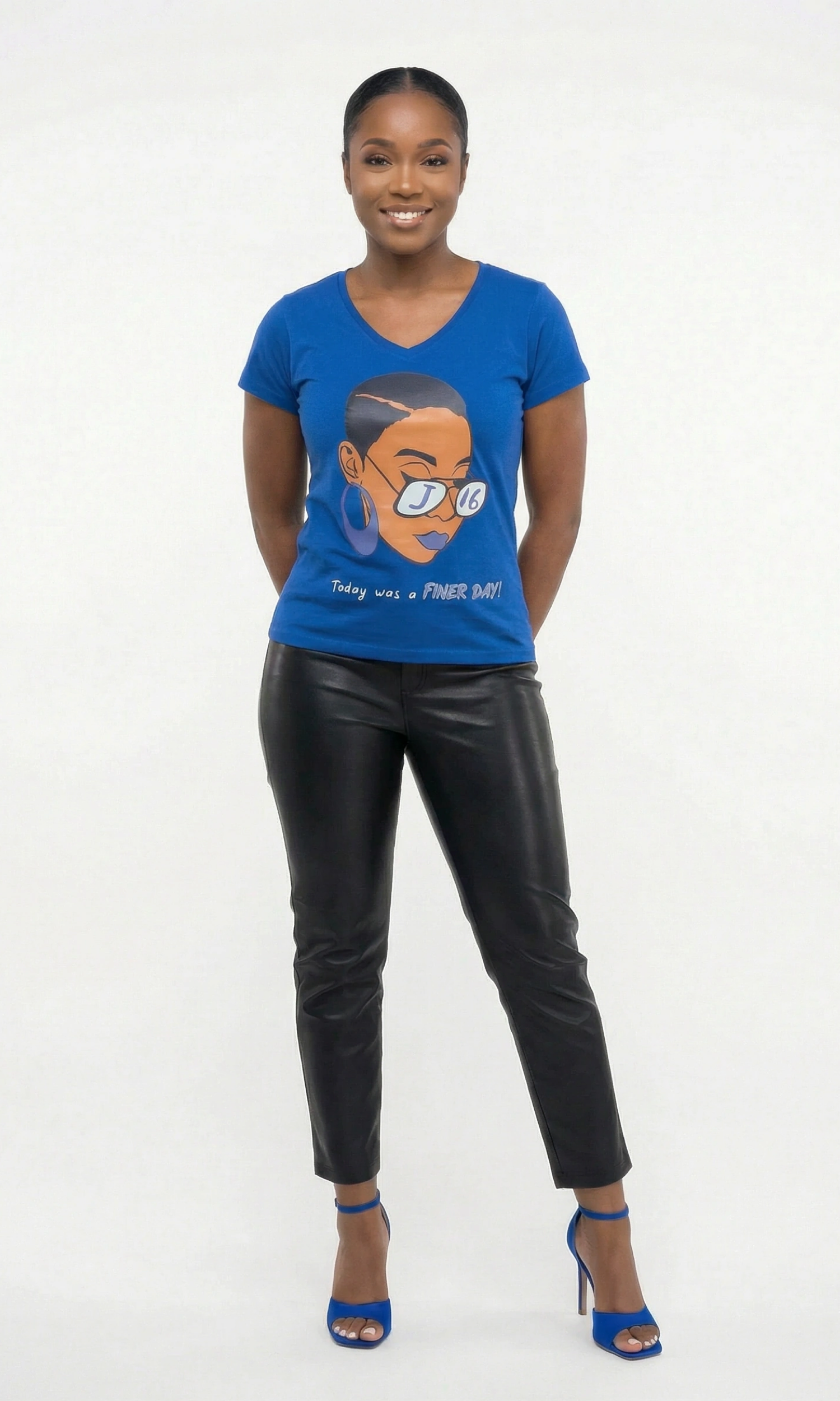 TODAY WAS A FINER DAY Women's V-neck