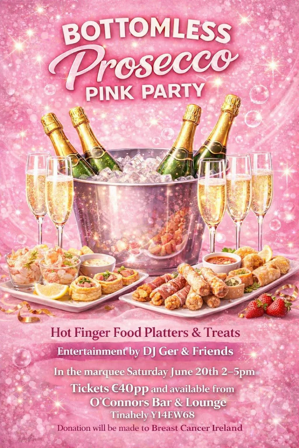 BOTTOMLESS PROSECCO PINK PARTY
