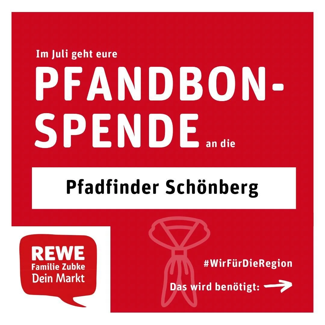 (Pfandbon-) Spenden für Pfadfinderraum