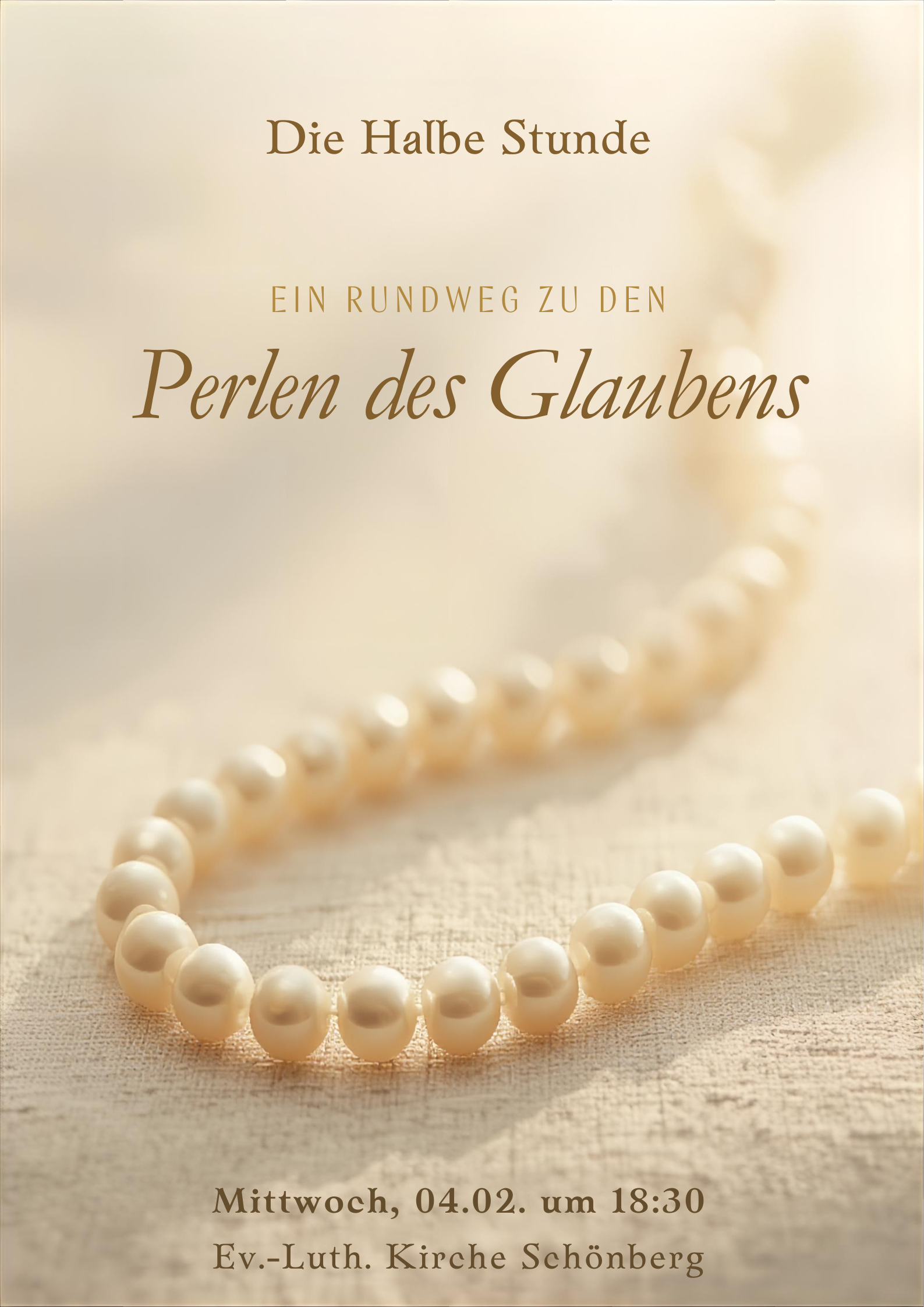 Die halbe Stunde - "Ein Rundweg zu den Perlen des Glaubens"
