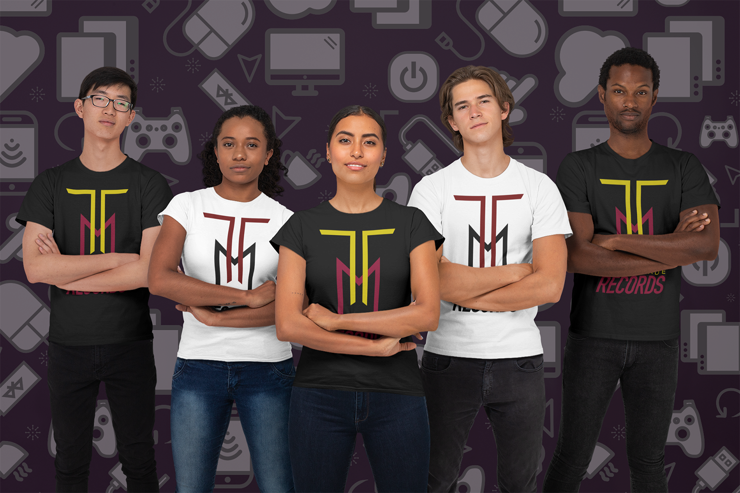 mockup-of-a-diverse-esport-team-wearing-t-shirts-26392.png