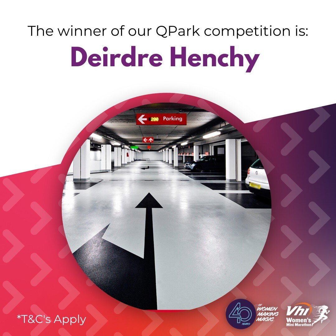 Congratulations to Deirdre Henchy from Rhode, Co. Offaly, the lucky winner of our recent Q Park competition 👏
Enjoy!

#VhiWMM