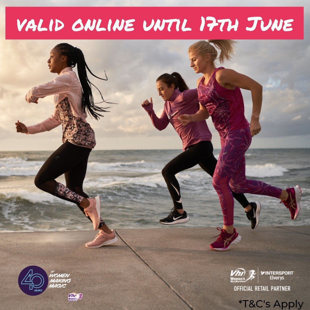 Due to demand, @intersportelverys have extended their 
20% discount code until June 17th!

This extended offer is only available online. 

You can find your @intersportelverys discount code on your booking confirmation email.

#VhiWMM
