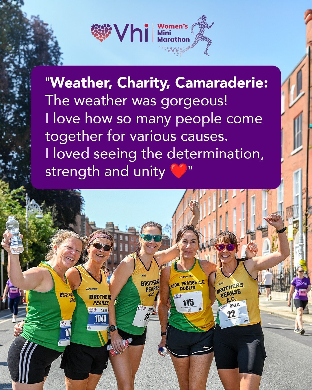 It is always great to see so many people coming together. Join us this year! Link in bio.

#VhiWMM #minimarathon #Dublin #10k #testimonial #HeartToHeart