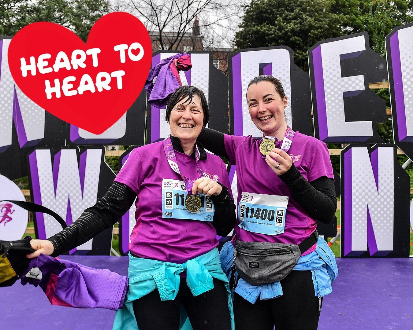 We're proud to be an event that has had many generations of women take part over the years! Seeing all the Mum's and Daughters, Aunties and Nieces, Grannys and Granddaughters together always brings us so much joy ❤️👩&zwj;👧

#hearttoheart #VhiWMM #D