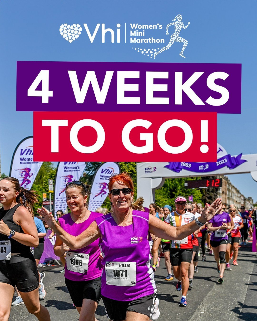 ONLY 4 WEEKS TO GO! 😱🤩 Who's excited?!

#hearttoheart #VhiWMM #Dublin #Ireland #10k