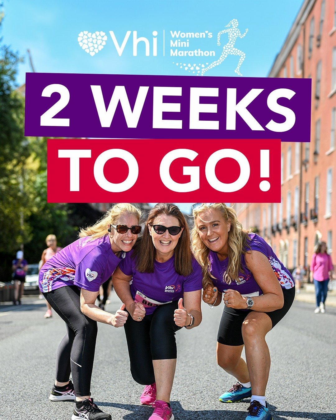 Two weeks to go!! Are you getting excited?? We sure are. 💪😁

#HeartToHeart #VhiWMM #vhiwomensminimarathon #Dublin #Ireland #10k #minimarathon #funrun