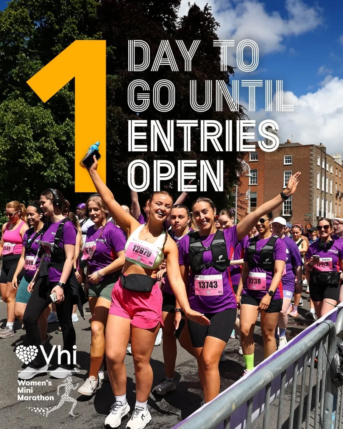LESS THAN 24 HOURS TO GO! 🎉😁

Set the alarm. Rally the group chat.

#VhiWMM #BestTimeEver #DublinCity