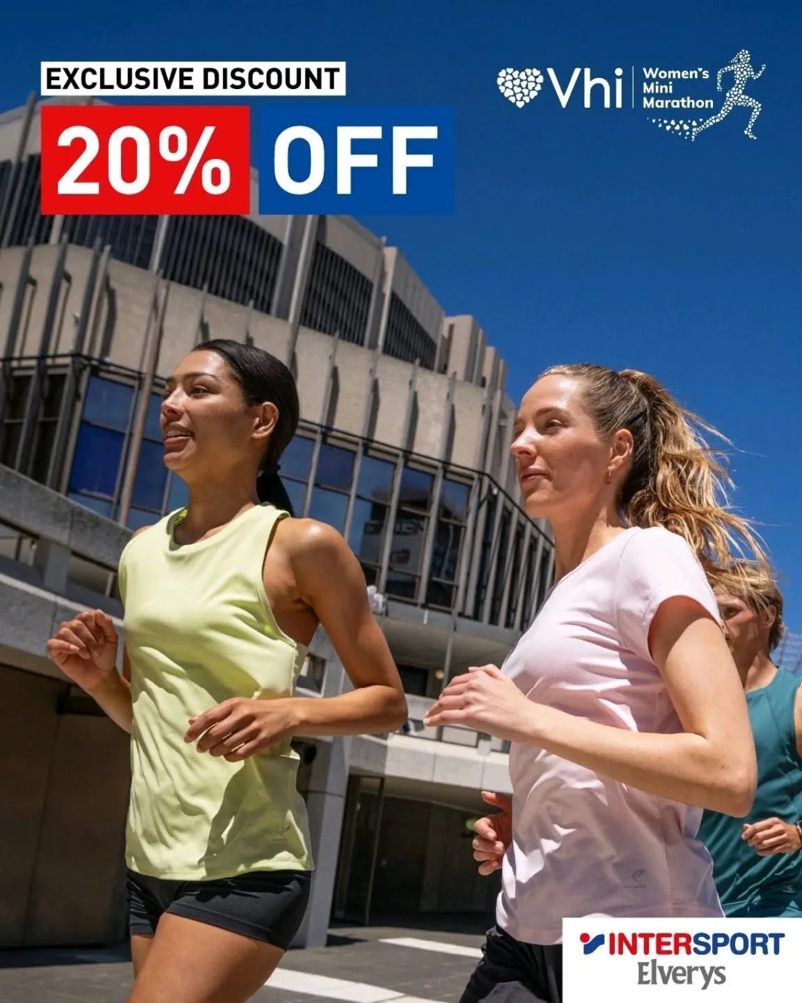 💜 For the 22nd year, INTERSPORT Elverys are proud to be the Official Retail Partner of the Vhi Women&rsquo;s Mini Marathon 2026 - the world&rsquo;s largest women&rsquo;s event of its kind! To celebrate we are offering 20% OFF full priced items to al