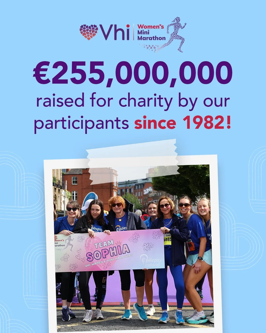 The Vhi Women&rsquo;s Mini Marathon has always been about more than the finish line 💜

Since the event began in 1982, our amazing participants have raised over &euro;255 million for charities and causes across Ireland.

Last year alone, over than &e