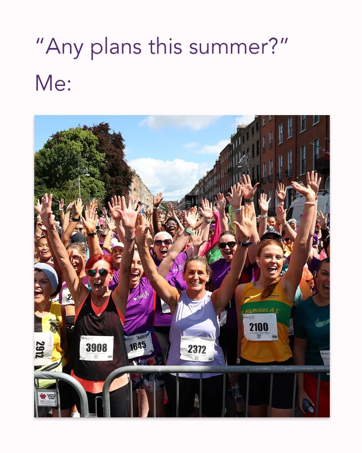 May 31st. It's happening! 👟💜 🤩

#VhiWMM #BestTimeEver #DublinCity