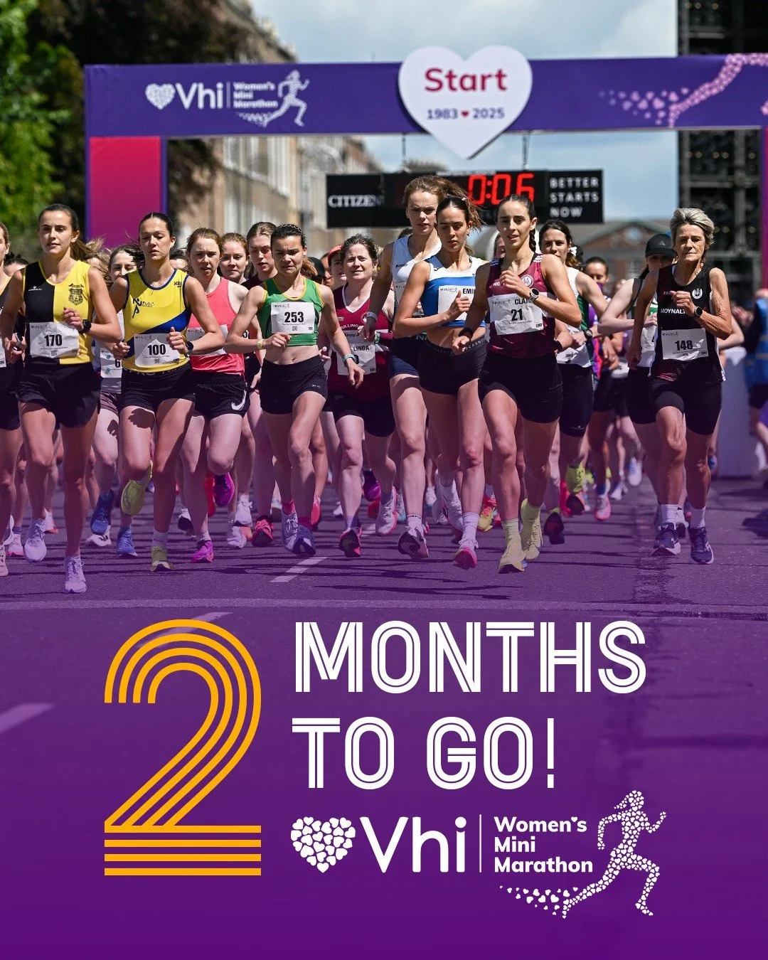 It's getting real now! Just 2 months to go until race day! 🤩

#VhiWMM #BestTimeEver #DublinCity