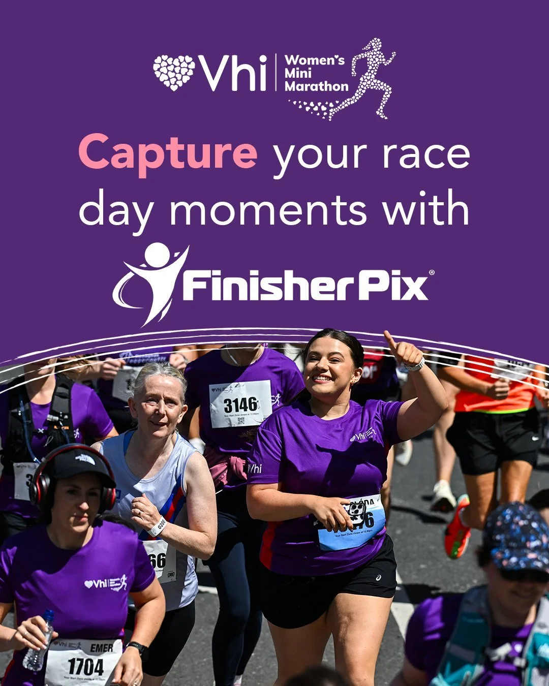📸 Get ready to capture every step! 

@FinisherPix is our official event photographer and they are here to catch all the moments that matter 💜 From the starting line smiles to the hop, skip or crawl across the finish line, they&rsquo;ll be there. 

