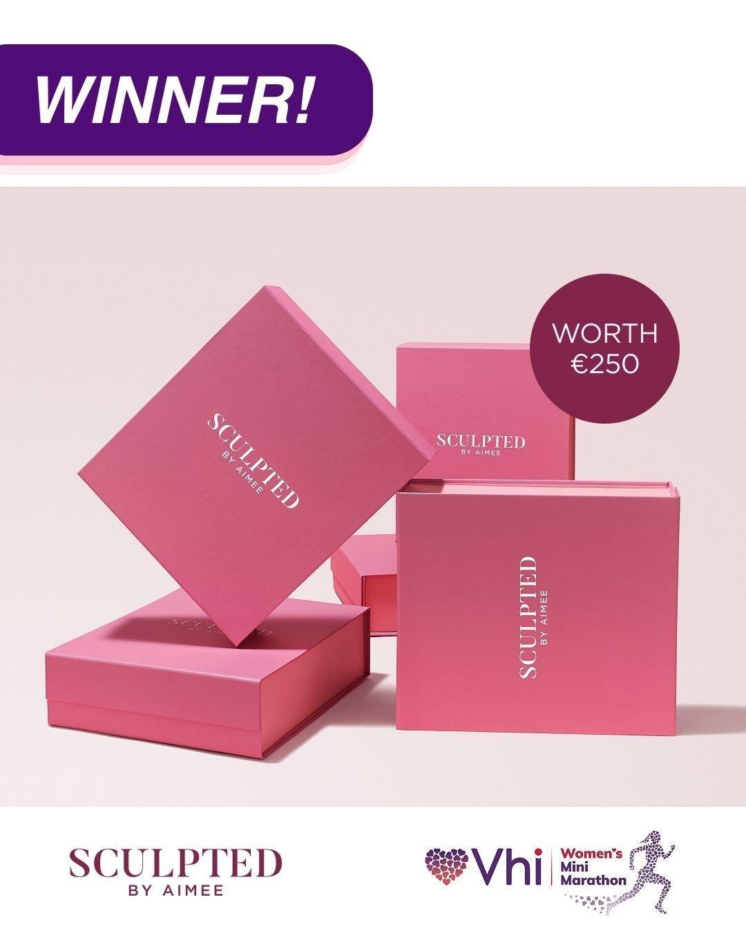The winner of our latest Sculpted by Aimee competition is @chloemulhere 👏Congrats! 
Thanks to everyone who entered. 

#VhiWMM #Competition
