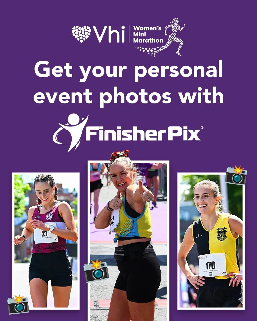 Relive every step of the journey. 🏁💜

@FinisherPix will be on the route capturing those real moments, the focus, the emotion, and that finish line feeling 📸🏅

Pre-order your photo pack and keep every memory from race day, all in one place! Click 