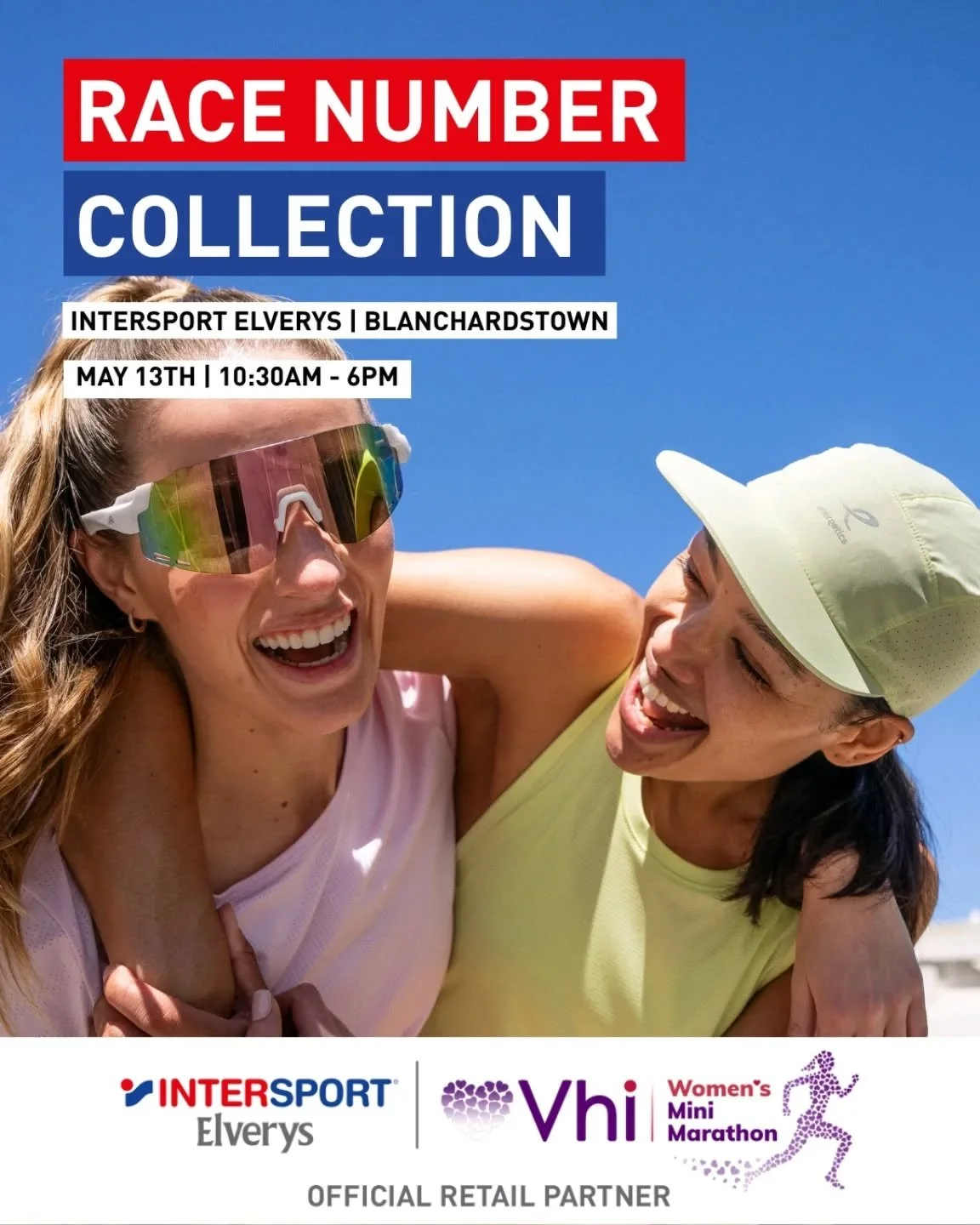 🎽RACE NUMBER COLLECTIONS🎽

Our Official Retail Partner @IntersportElverys is hosting our first Race Number Collection at their Blanchardstown store tomorrow. 

📆 Wednesday 13th May
⏰️ 10:30am - 6pm
📍 Intersport Elverys, Blanchardstown 

Plus, enj