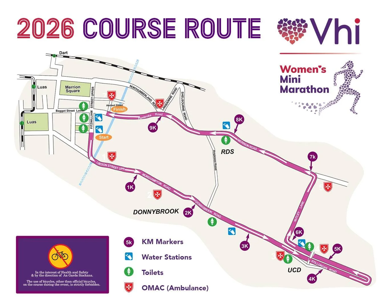 Here&rsquo;s your official route for this Sunday! 

We can't wait to see you all at the start line! 🤩

#VhiWMM #BestTimeEver