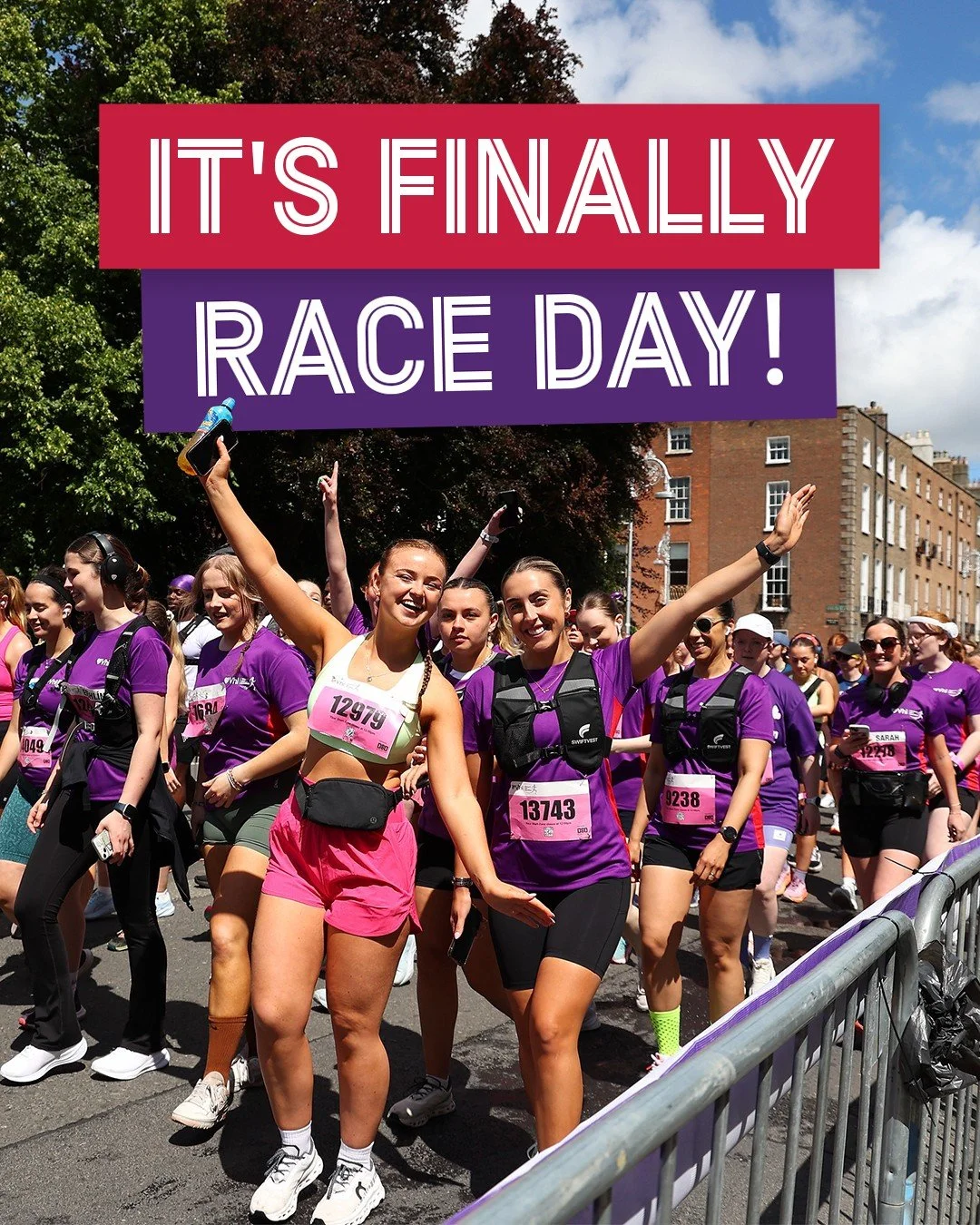 IT&rsquo;S RACE DAY. 💜🏃&zwj;♀️🎉

The wait is over. The streets are ready. The crowds are ready. And now it&rsquo;s your turn. 🙌

Today is about so much more than 10K. It&rsquo;s about the atmosphere, the support, the laughter, the emotion at the 