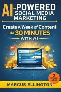AI-Powered Social Media Marketing: Step-by-Step Prompts and Workflows to Grow on Instagram, TikTok, and Facebook Without Burning Out by Marcus Ellington