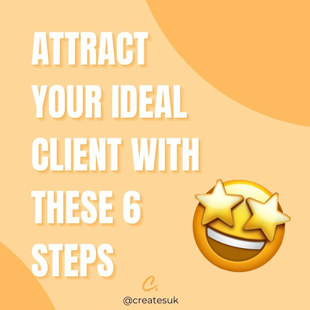Want to attract your ideal client? Try these 6 steps ✨

We have mentioned it before (well a few times 😅) but it is important to build a community on Instagram.

To do this, you need to make sure your business is being seen by your ideal client. 

Sw