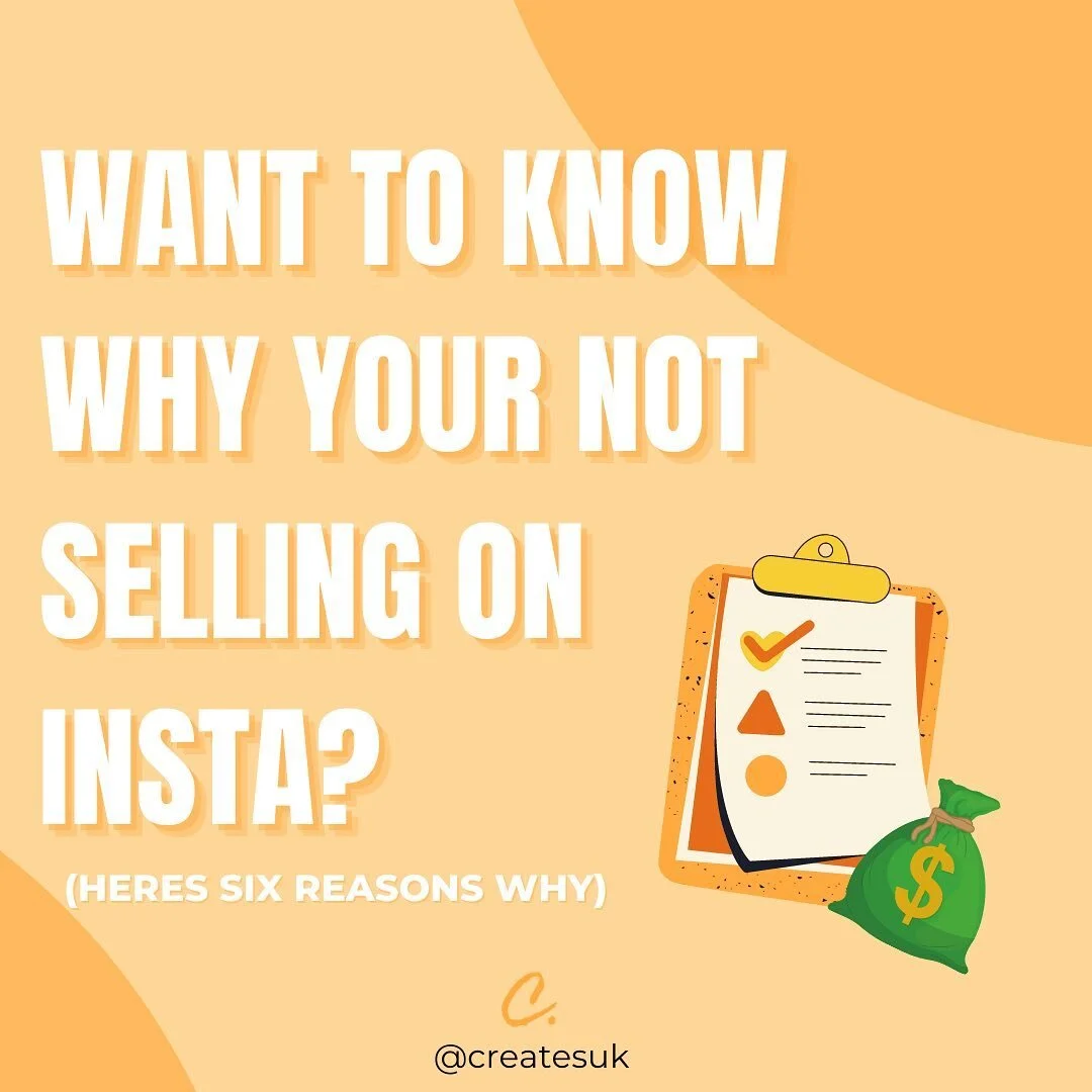 Want to know  why you are not making any sales on Instagram? 📝

If you have been struggling to consistently sell on Instagram this could be why. 

Swipe across to read more 👉🏾✨

If you find this useful, save this for later and share with a fellow 