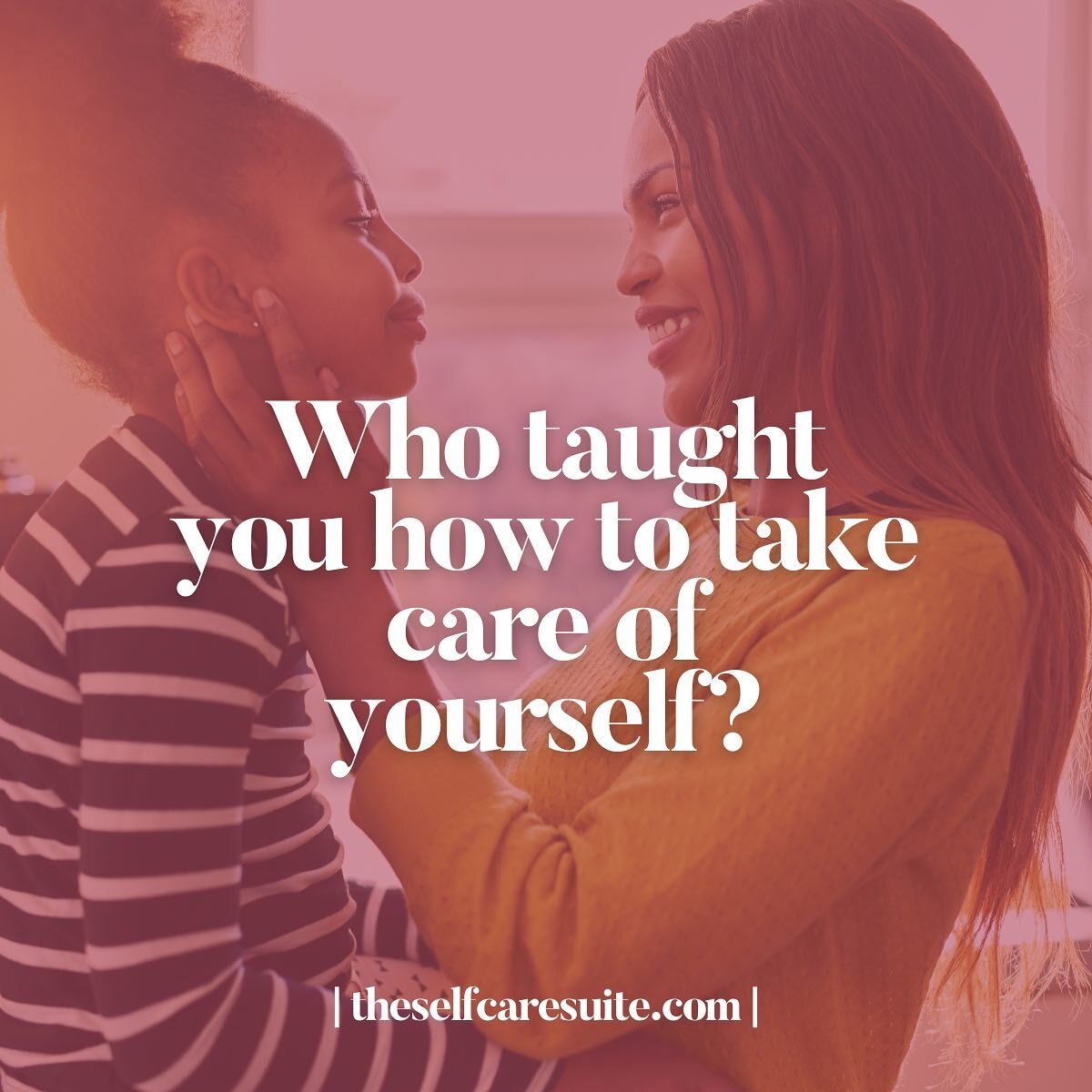 A key part of your self-care journey is interrogating your SELF CARE LEGACY. ⁣⁣
⁣⁣
We highlight this at nearly all our events by asking the question: who taught you how to take care of yourself? ⁣⁣
⁣⁣
What lessons did you retain (whether consciously 