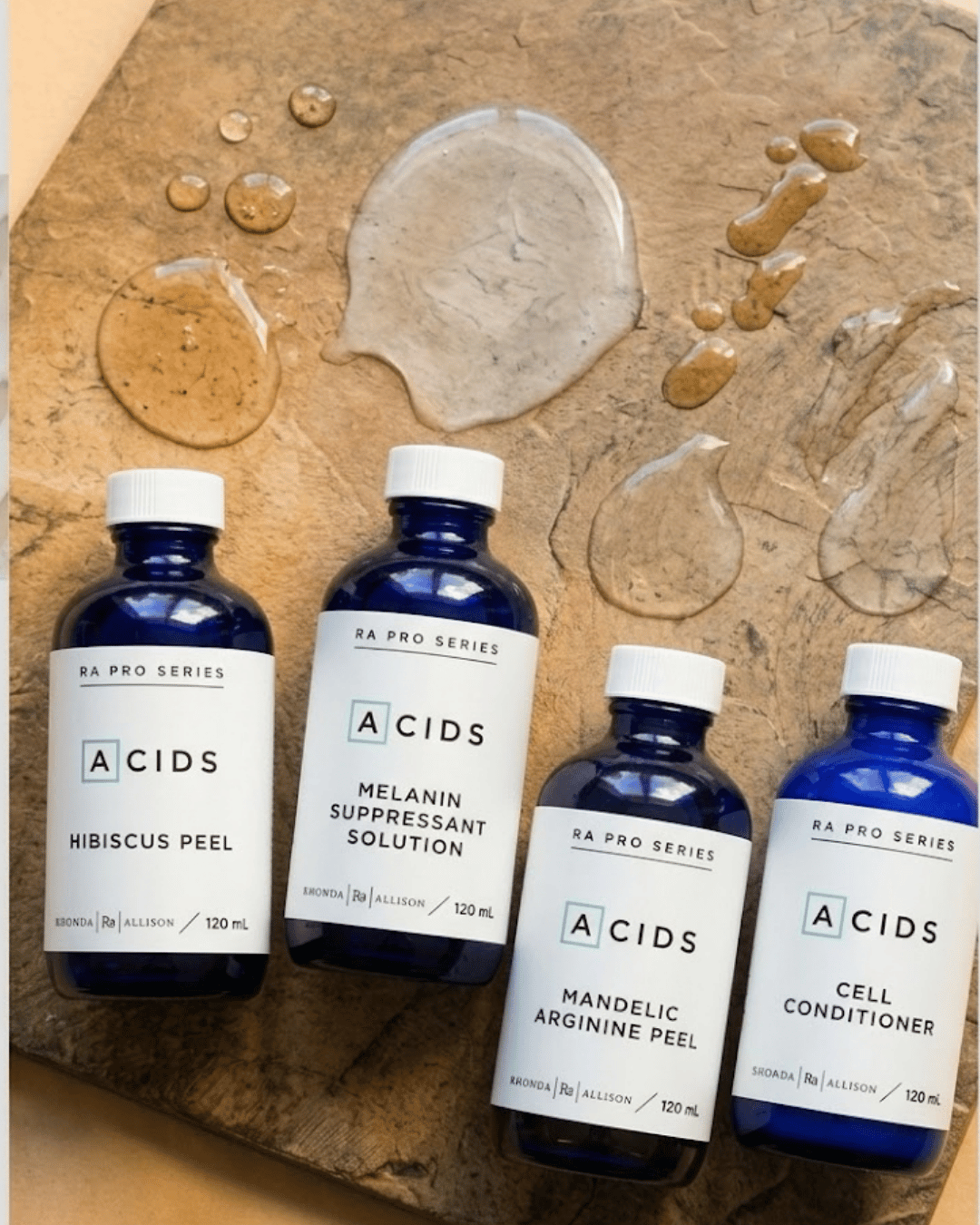 Rhonda Allison chemical peel products used at Skincare by Heather