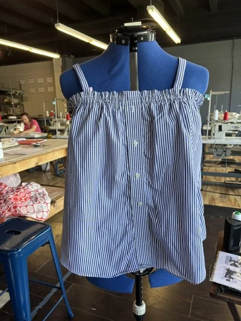 Thrift Flip: Button-Up to Tank or Skirt
