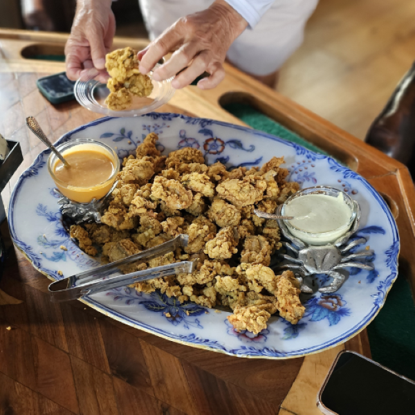 Louisiana fried oysters