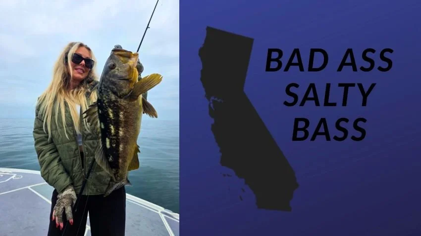 Riley Ngy with a trophy Calico Bass