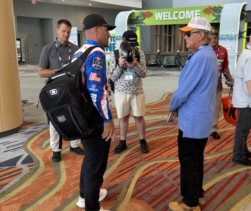 Jacob Wheeler and Bill Dance at ICAST 2026
