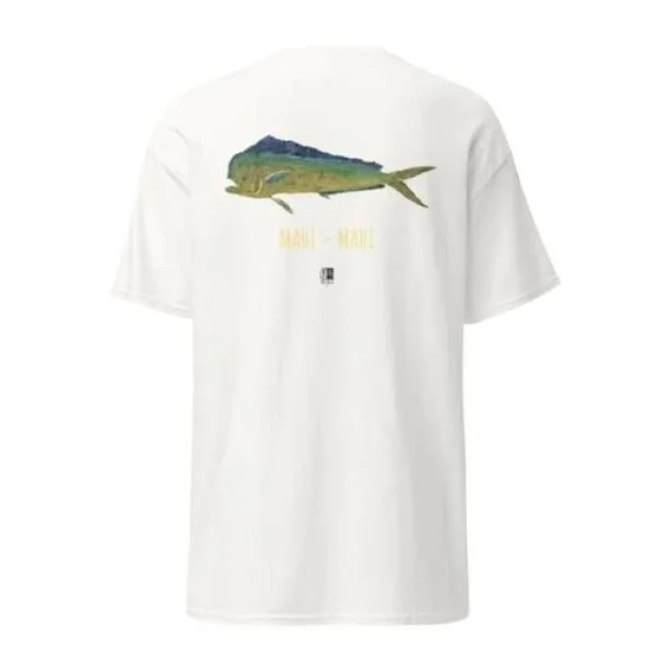 Adri Gyotaku Mahi Mahi white t-shirt