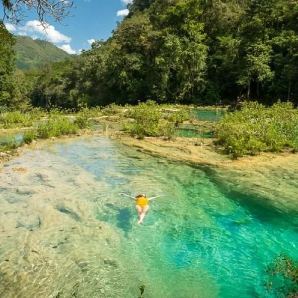 Semec Champey Guatemala Limestone stream