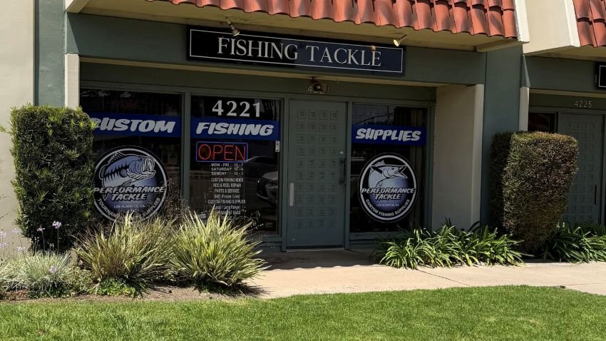 Storefront of Performance Tackle Los Alamitos California