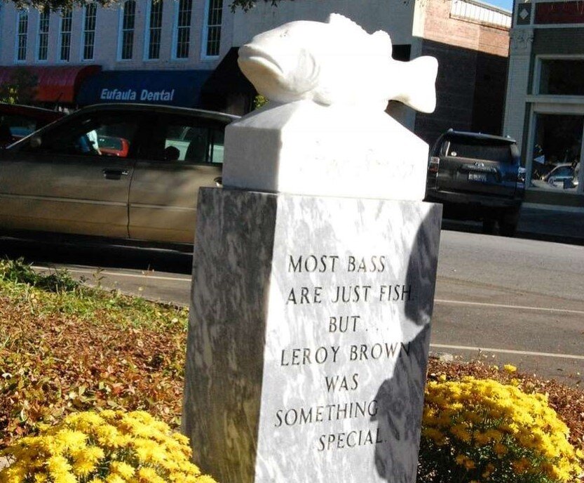 Leroy Brown bass Alabama monument Tom Mann