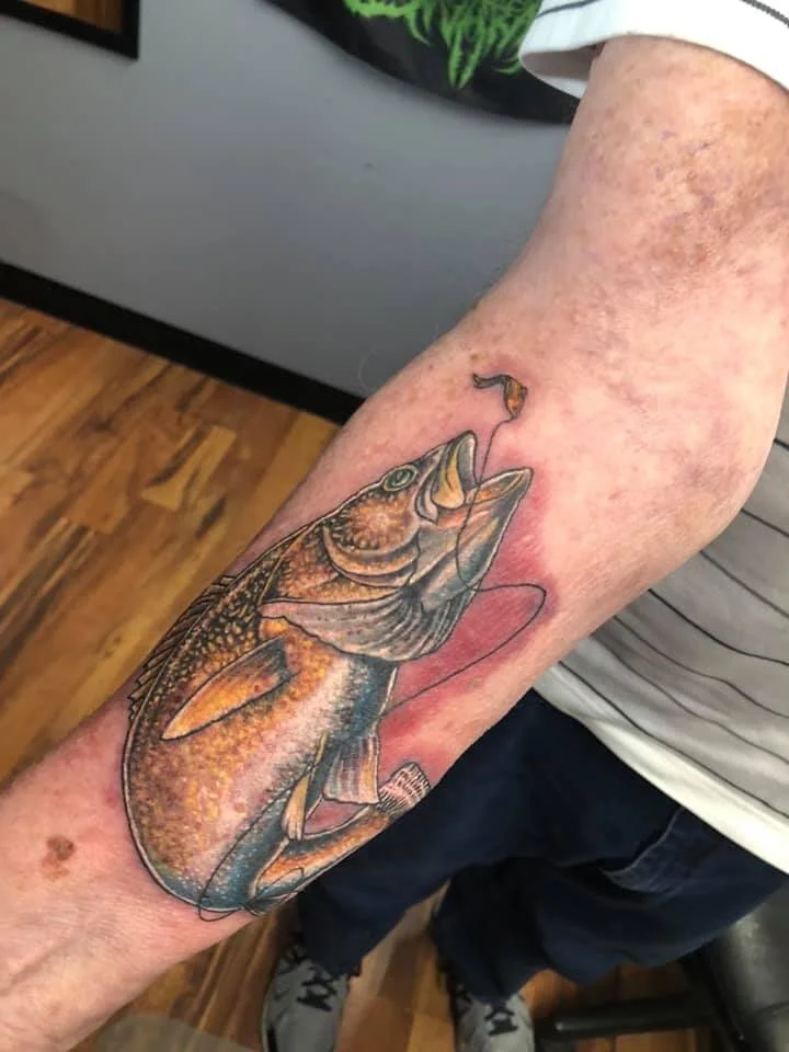 Subjective Art Tattoo Minnesota walleye