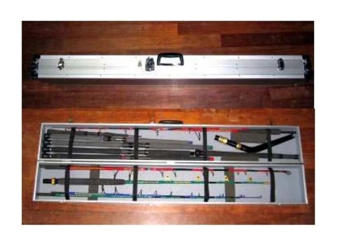 JDM tackle luggage aluminum rod case