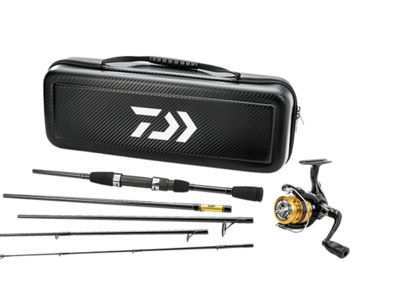 Daiwa Carbon Case Travel Pack spinning rod and reel