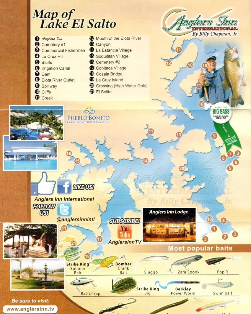 Lake El Salto Map Lake El Salto's Best Fishing Spots — Half Past First Cast
