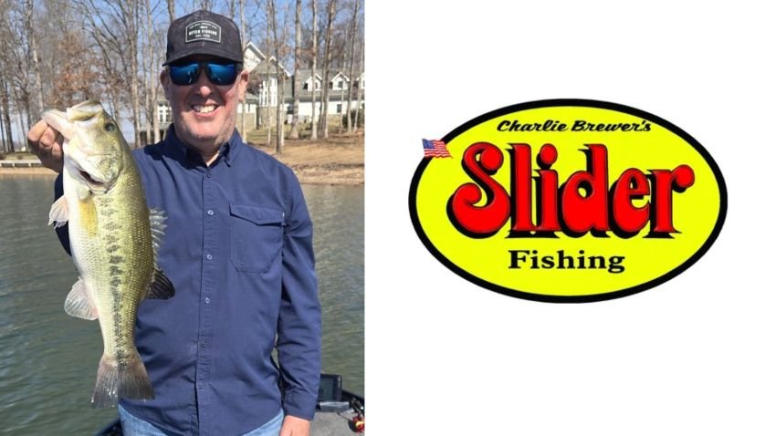 Pete Robbins with Bass caught in Virginia on Charlie Brewer Slider Head