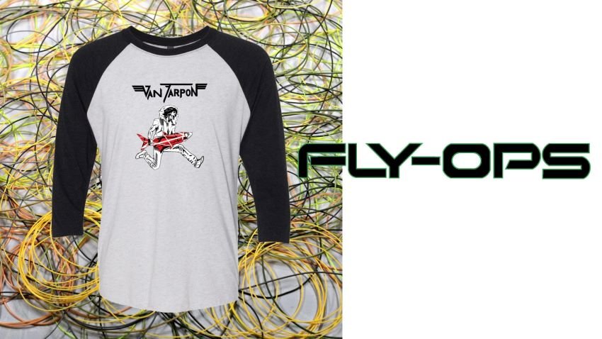 Fly-Ops Van Halen Tarpon baseball-style shirt