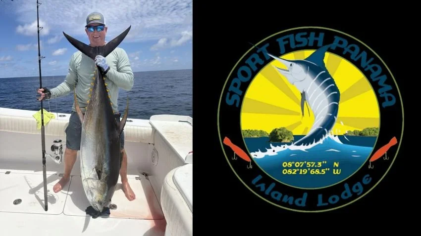 Bass Fishing Hall of Famer Skeet Reese with a tuna in Panama