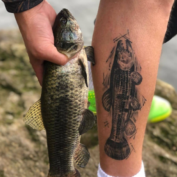 Pesca Express Wolffish leg tattoo