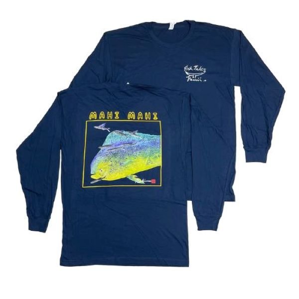 Gyotaku by Naoki Mahi Mahi long sleeve t-shirt